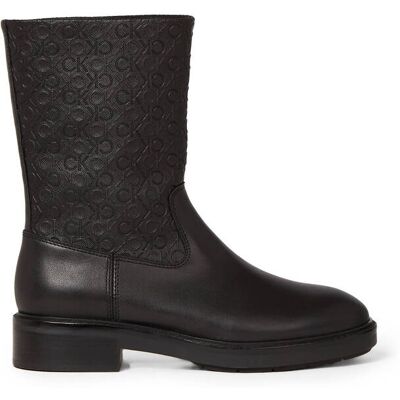 Calvin Klein Skórzane botki czarny 38 Calvin Klein Skórzane botki czarny 38