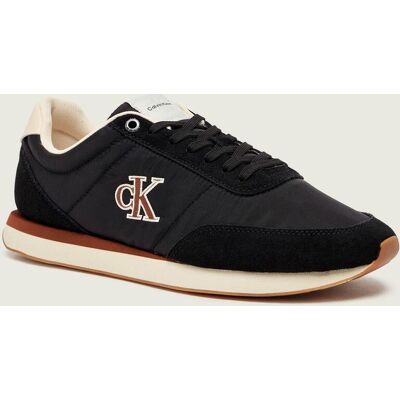 Calvin Klein Sneakersy RETRO zamsz czarny 40 Calvin Klein Sneakersy RETRO zamsz czarny 40