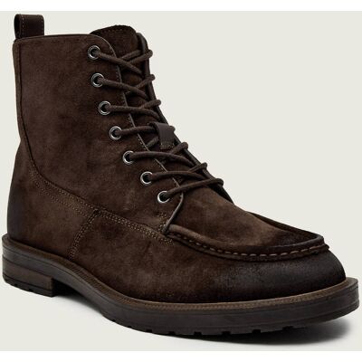 Tommy Hilfiger Ocieplane buty wysokie zamsz brązowy 43 Tommy Hilfiger Ocieplane buty wysokie zamsz brązowy 43