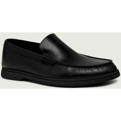 Boss BLACK Skórzane mokasyny Sienne czarny 44 Boss BLACK Skórzane mokasyny Sienne czarny 44