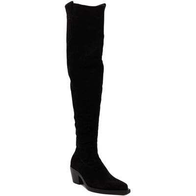 Pinko Kowbojki STRAUSS TEXANO zamsz czarny 35 Pinko Kowbojki STRAUSS TEXANO zamsz czarny 35