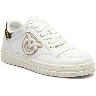Pinko Skórzane sneakersy MANDY 11 biały 35 Pinko Skórzane sneakersy MANDY 11 biały 35