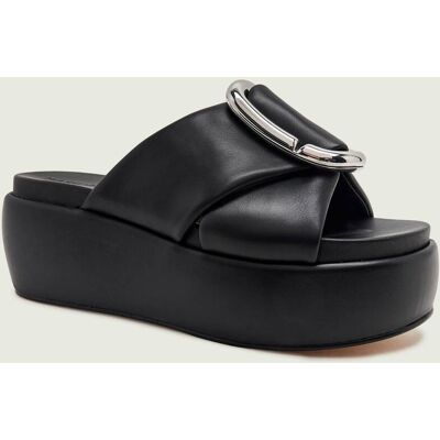 Marc Jacobs Skórzane klapki The Platform Sandal czarny 36 Marc Jacobs Skórzane klapki The Platform Sandal czarny 36
