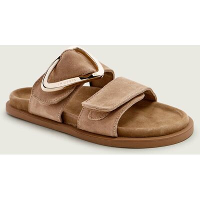 INUIKII Klapki DREAMER BUCKLE zamsz beżowy 36 INUIKII Klapki DREAMER BUCKLE zamsz beżowy 36