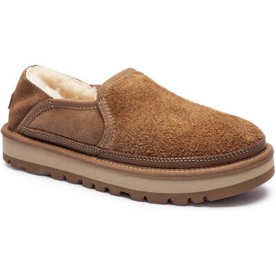 UGG Mule HAYDEN zamsz z dodatkiem wełny brązowy 41 UGG Mule HAYDEN zamsz z dodatkiem wełny brązowy 41