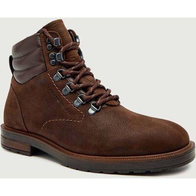 Tommy Hilfiger Skórzane buty wysokie brązowy 41 Tommy Hilfiger Skórzane buty wysokie brązowy 41