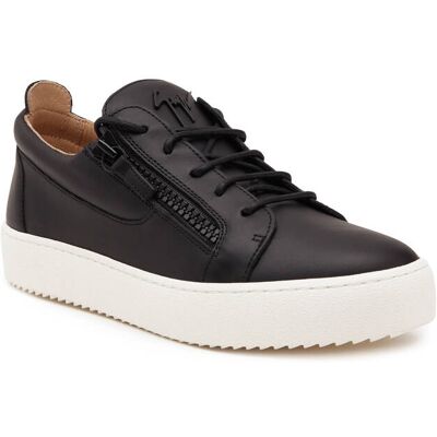 Giuseppe Zanotti Skórzane sneakersy LOGOBALL czarny 44 Giuseppe Zanotti Skórzane sneakersy LOGOBALL czarny 44