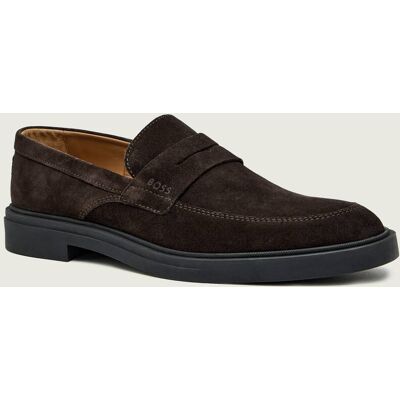 Boss BLACK Loafersy Calev zamsz kasztanowy 43 Boss BLACK Loafersy Calev zamsz kasztanowy 43