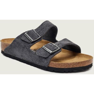 Birkenstock Klapki Arizona regular fit zamsz grafitowy 45 Birkenstock Klapki Arizona regular fit zamsz grafitowy 45