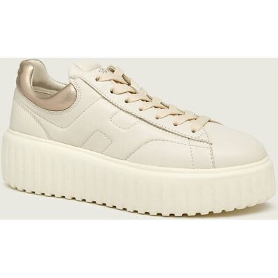 Hogan Skórzane sneakersy H-STRIPES beżowy 38 Hogan Skórzane sneakersy H-STRIPES beżowy 38
