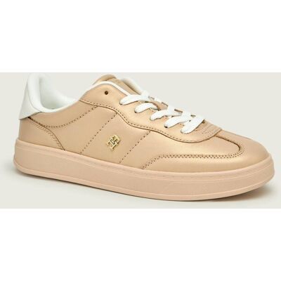 Tommy Hilfiger Skórzane sneakersy HERITAGE beżowy 36 Tommy Hilfiger Skórzane sneakersy HERITAGE beżowy 36