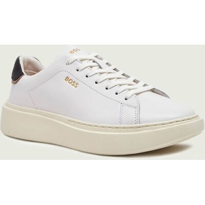 Boss BLACK Skórzane sneakersy Amber_Runn_fl1 biały 36 Boss BLACK Skórzane sneakersy Amber_Runn_fl1 biały 36