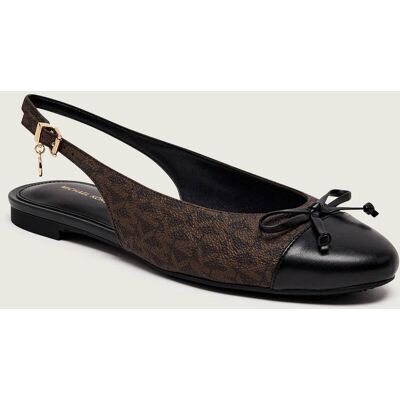 Michael Kors Baleriny Piper z dodatkiem skóry brązowy 37 Michael Kors Baleriny Piper z dodatkiem skóry brązowy 37