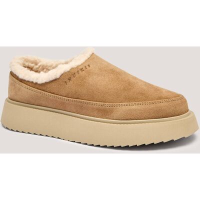 INUIKII Mule CLASSIC MICRO shearling z dodatkiem wełny zamsz beżowy 39 INUIKII Mule CLASSIC MICRO shearling z dodatkiem wełny zamsz beżowy 39