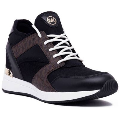 Michael Kors Skórzane sneakersy MAVEN TRAINER czarny 38,5 Michael Kors Skórzane sneakersy MAVEN TRAINER czarny 38,5