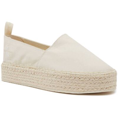Calvin Klein Jeans Białe Platformowe Espadryle - Espadrilles Calvin Klein Jeans Białe Platformowe Espadryle - Espadrilles