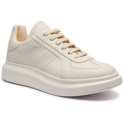 Alexander McQueen Skórzane sneakersy CANDID CALF kremowy 42 Alexander McQueen Skórzane sneakersy CANDID CALF kremowy 42