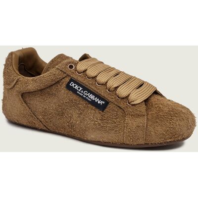 Dolce & Gabbana Sneakersy Portofino Soft zamsz brązowy 44 Dolce & Gabbana Sneakersy Portofino Soft zamsz brązowy 44
