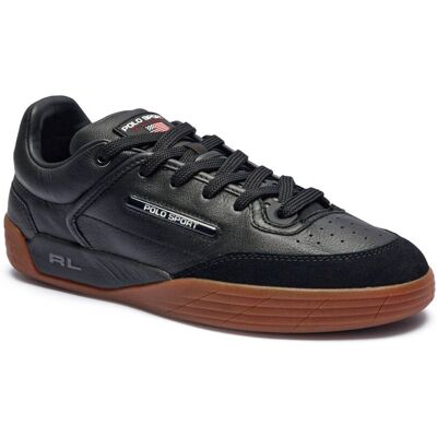 Polo Ralph Lauren Skórzane sneakersy PS 150-SK-LTL czarny 40 Polo Ralph Lauren Skórzane sneakersy PS 150-SK-LTL czarny 40