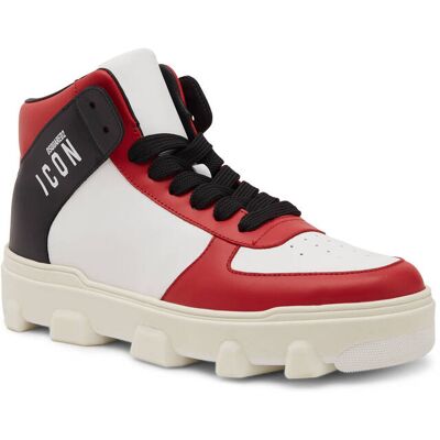 Dsquared2 Skórzane sneakersy biały 40 Dsquared2 Skórzane sneakersy biały 40
