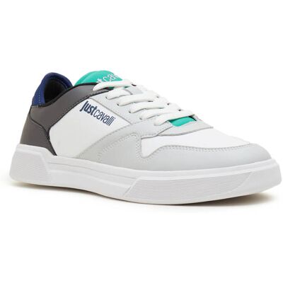 Just Cavalli Skórzane sneakersy biały 40 Just Cavalli Skórzane sneakersy biały 40