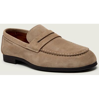 Tommy Hilfiger Loafersy FLEXIBLE zamsz beżowy 44 Tommy Hilfiger Loafersy FLEXIBLE zamsz beżowy 44