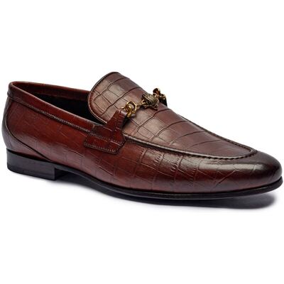 Kurt Geiger Skórzane loafersy ALTON brązowy 40 Kurt Geiger Skórzane loafersy ALTON brązowy 40