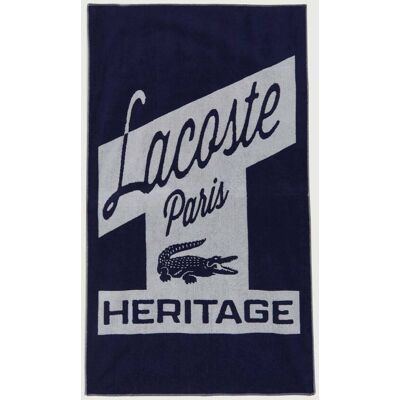 Lacoste HOME Ręcznik plażowy RETRO 90 x 160 cm granatowy OS Lacoste HOME Ręcznik plażowy RETRO 90 x 160 cm granatowy OS