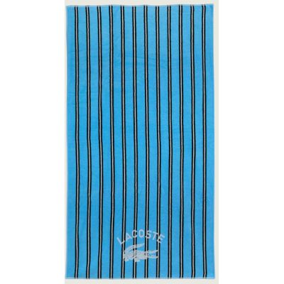 Lacoste HOME Ręcznik plażowy Sunstripe 90 x 160 cm niebieski OS Lacoste HOME Ręcznik plażowy Sunstripe 90 x 160 cm niebieski OS