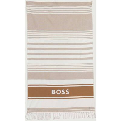 Boss BLACK Ręcznik plażowy Beach 90 x 190 cm beżowy OS Boss BLACK Ręcznik plażowy Beach 90 x 190 cm beżowy OS