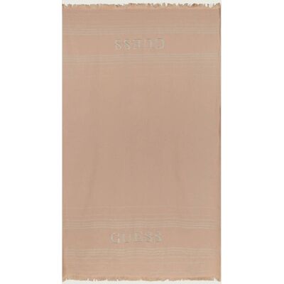 Guess Ręcznik plażowy 100 x 180 cm beżowy OS Guess Ręcznik plażowy 100 x 180 cm beżowy OS