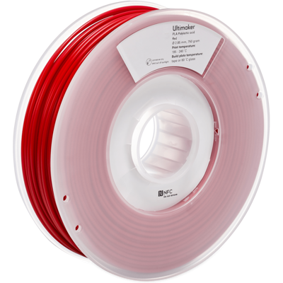 Filament 3D Ultimaker M0751 Czerwony - PLA - 750g Filament 3D Ultimaker M0751 Czerwony - PLA - 750g