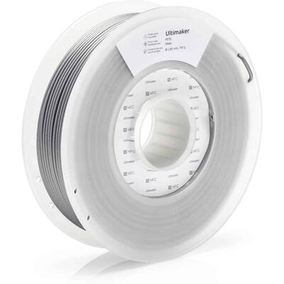 UltiMaker 227326 Srebrny PETG filament - Odporność chemiczna i cieplna - 2.85mm 750g UltiMaker 227326 Srebrny PETG filament - Odporność chemiczna i cieplna - 2.85mm 750g