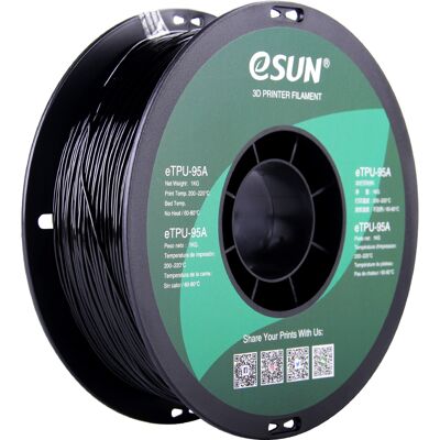 eSUN eTPU-95A 1,75mm Czarny 1kg - Filament 3D eSUN eTPU-95A 1,75mm Czarny 1kg - Filament 3D