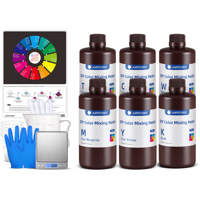 Anycubic Diy Color Mixing Resin Anycubic Diy Color Mixing Resin