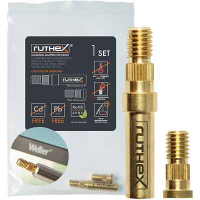 Ruthex Weller Series Et & Lt - We1010, Wp80, Wep70 Compatible Soldering Tips Adapter Ruthex Weller Series Et & Lt - We1010, Wp80, Wep70 Compatible Soldering Tips Adapter