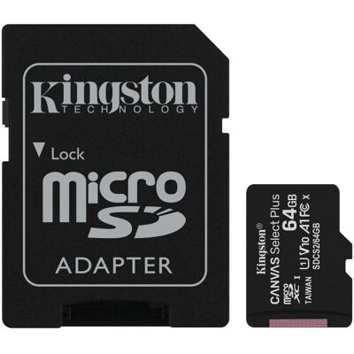 Kingston Canvas Select Plus Microsd - 64 Gb Kingston Canvas Select Plus Microsd - 64 Gb