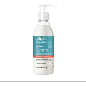 TOŁPA DERMO FACE SEBIO+ Żel do mycia twarzy 2 kwasy: AHA+LHA 195 ml TOŁPA DERMO FACE SEBIO+ Żel do mycia twarzy 2 kwasy: AHA+LHA 195 ml