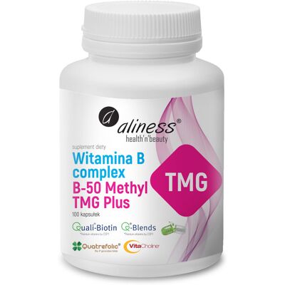 Aliness B-50 Methyl TMG Plus - Witaminy i Suplementy Aliness B-50 Methyl TMG Plus - Witaminy i Suplementy