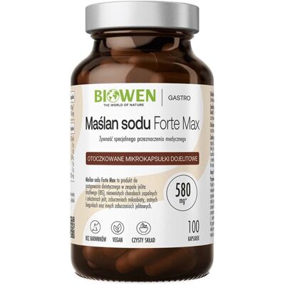 Hempking Maślan sodu Forte Max - 100 Wegańskich Kapsułek - Suplement diety Hempking Maślan sodu Forte Max - 100 Wegańskich Kapsułek - Suplement diety