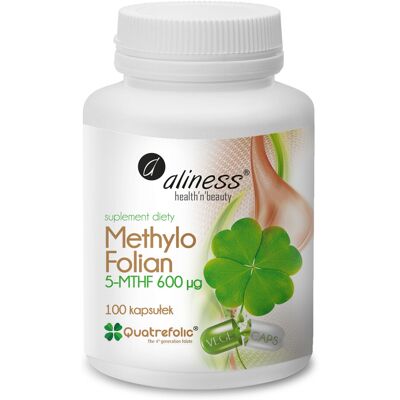 Aliness 5-MTHF 600 mcg Kwas foliowy - Suplement diety Aliness 5-MTHF 600 mcg Kwas foliowy - Suplement diety