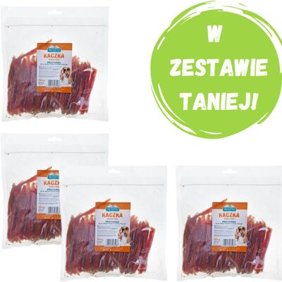 PETITTO Miękkie paski z kaczki - przysmak dla psa - 4x500g PETITTO Miękkie paski z kaczki - przysmak dla psa - 4x500g