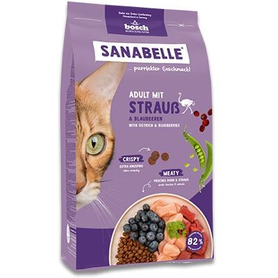 Bosch Sanabelle Life Adult with ostrich & blueberries - sucha karma dla kota - 8kg Bosch Sanabelle Life Adult with ostrich & blueberries - sucha karma dla kota - 8kg