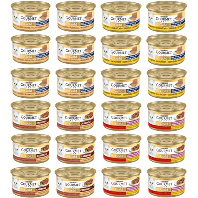 Purina Nestle Gourmet Gold MIX SMAKÓW MIĘSNYCH - mokra karma dla kota - 24x85 g Purina Nestle Gourmet Gold MIX SMAKÓW MIĘSNYCH - mokra karma dla kota - 24x85 g