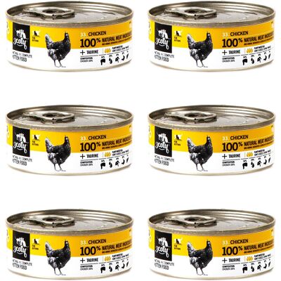 3COTY Kurczak Dla kociąt - mokra karma dla kota - 6x80g 3COTY Kurczak Dla kociąt - mokra karma dla kota - 6x80g