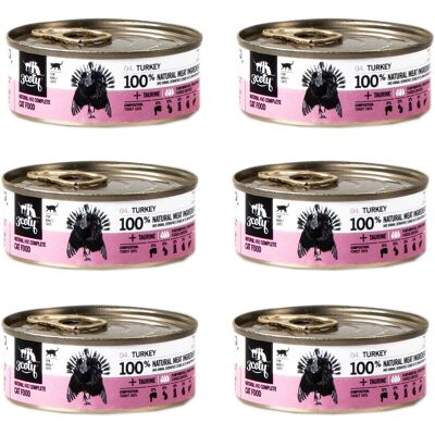 3COTY Indyk - mokra karma dla kota - 6x80g 3COTY Indyk - mokra karma dla kota - 6x80g