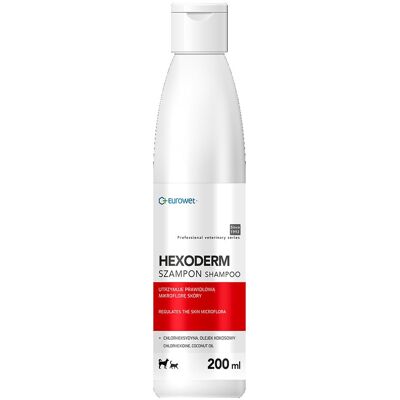 EUROWET Hexoderm - szampon dla psa i kota - 200ml EUROWET Hexoderm - szampon dla psa i kota - 200ml