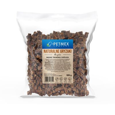PETMEX Trenerki mięsne z królika - przysmak dla psa - 500g PETMEX Trenerki mięsne z królika - przysmak dla psa - 500g