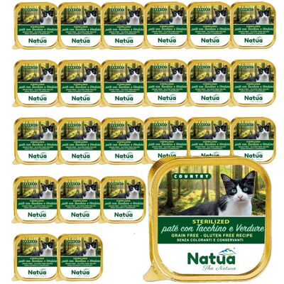 NATUA Country Sterilised Indyk z warzywami - mokra karma dla kota - 24x100g NATUA Country Sterilised Indyk z warzywami - mokra karma dla kota - 24x100g