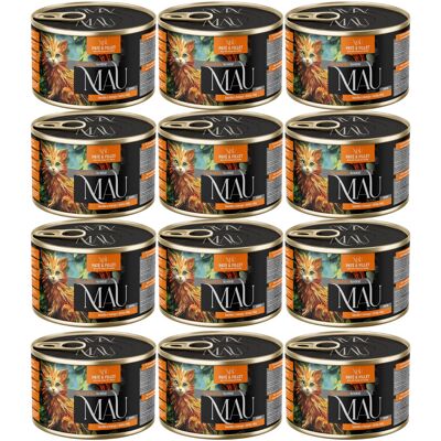 Dolina Noteci MAU Pasztet i Filet Junior Kaczka z mango i dziką różą - mokra karma dla kota - 12x185g Dolina Noteci MAU Pasztet i Filet Junior Kaczka z mango i dziką różą - mokra karma dla kota - 12x185g